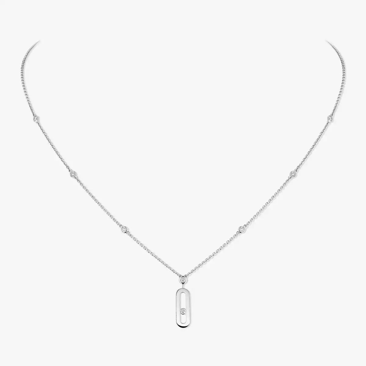 [⭐Aura] Move Uno Gold Diamond Long Necklace