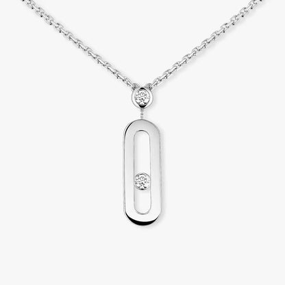 [⭐Aura] Move Uno Gold Diamond Long Necklace