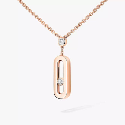 [⭐Aura] Move Uno Gold Diamond Long Necklace