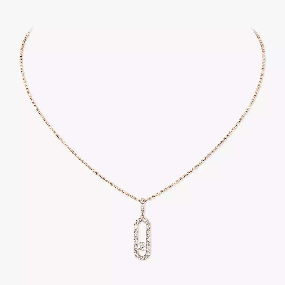 [⭐Aura]Move Uno Diamond Necklace in Rose Gold