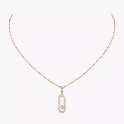 [⭐Aura]Move Uno Diamond Necklace in Rose Gold