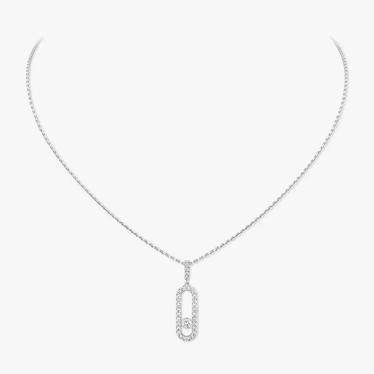 [⭐Aura]Move Uno Diamond Necklace in Rose Gold