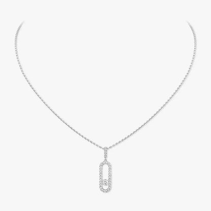 [⭐Aura]Move Uno Diamond Necklace in Rose Gold