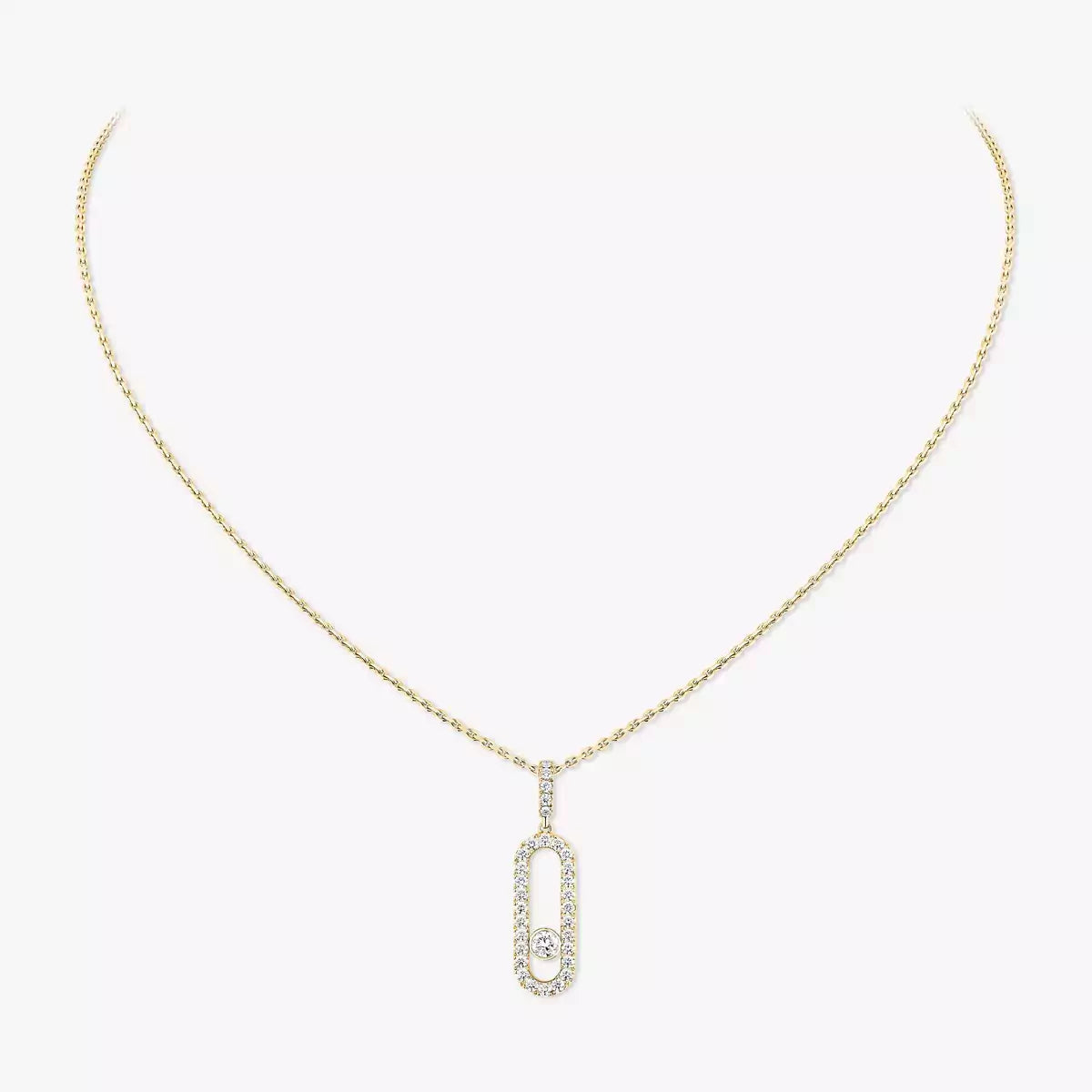 [⭐Aura]Move Uno Diamond Necklace in Rose Gold