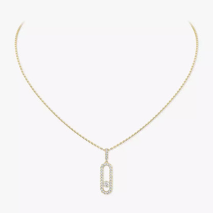 [⭐Aura]Move Uno Diamond Necklace in Rose Gold