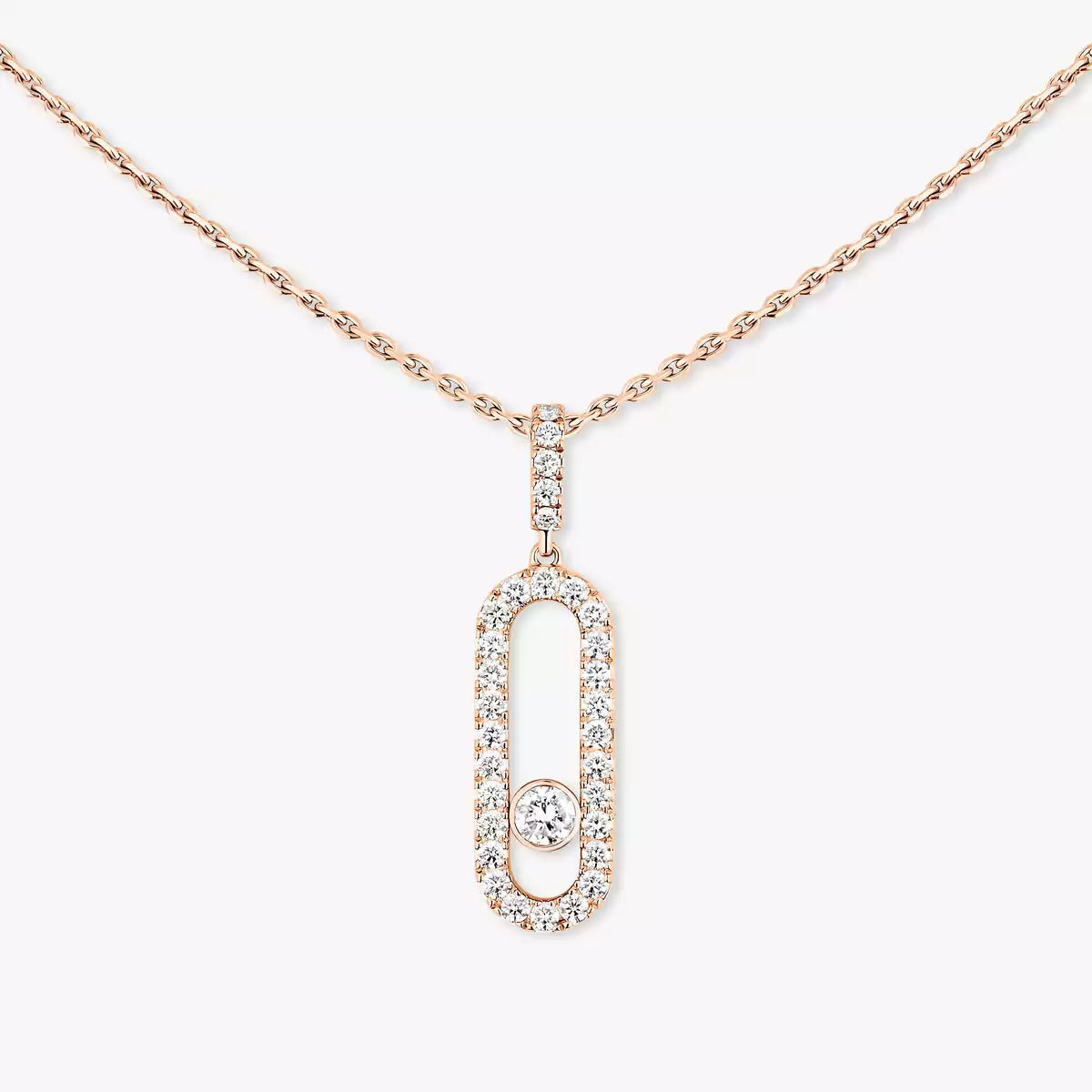 [⭐Aura]Move Uno Diamond Necklace in Rose Gold