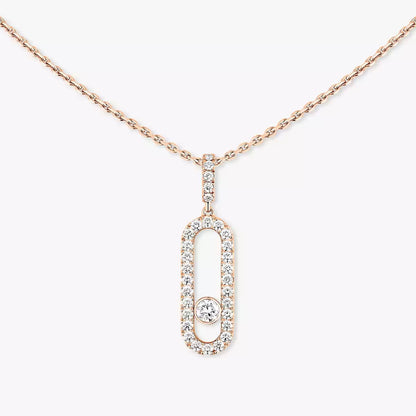 [⭐Aura]Move Uno Diamond Necklace in Rose Gold