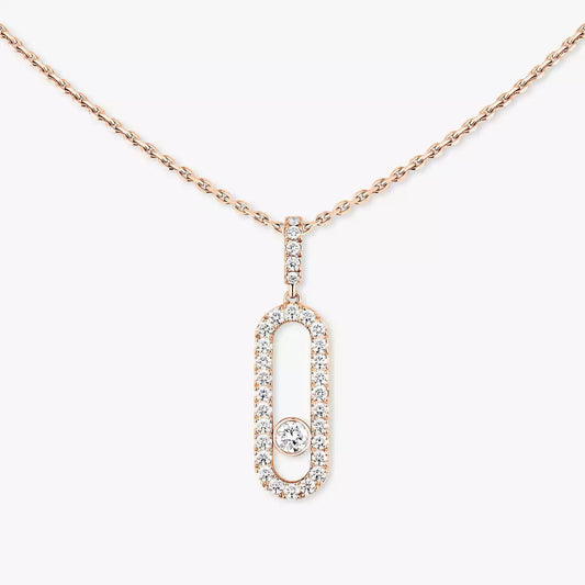 [⭐Aura]Move Uno Diamond Necklace in Rose Gold