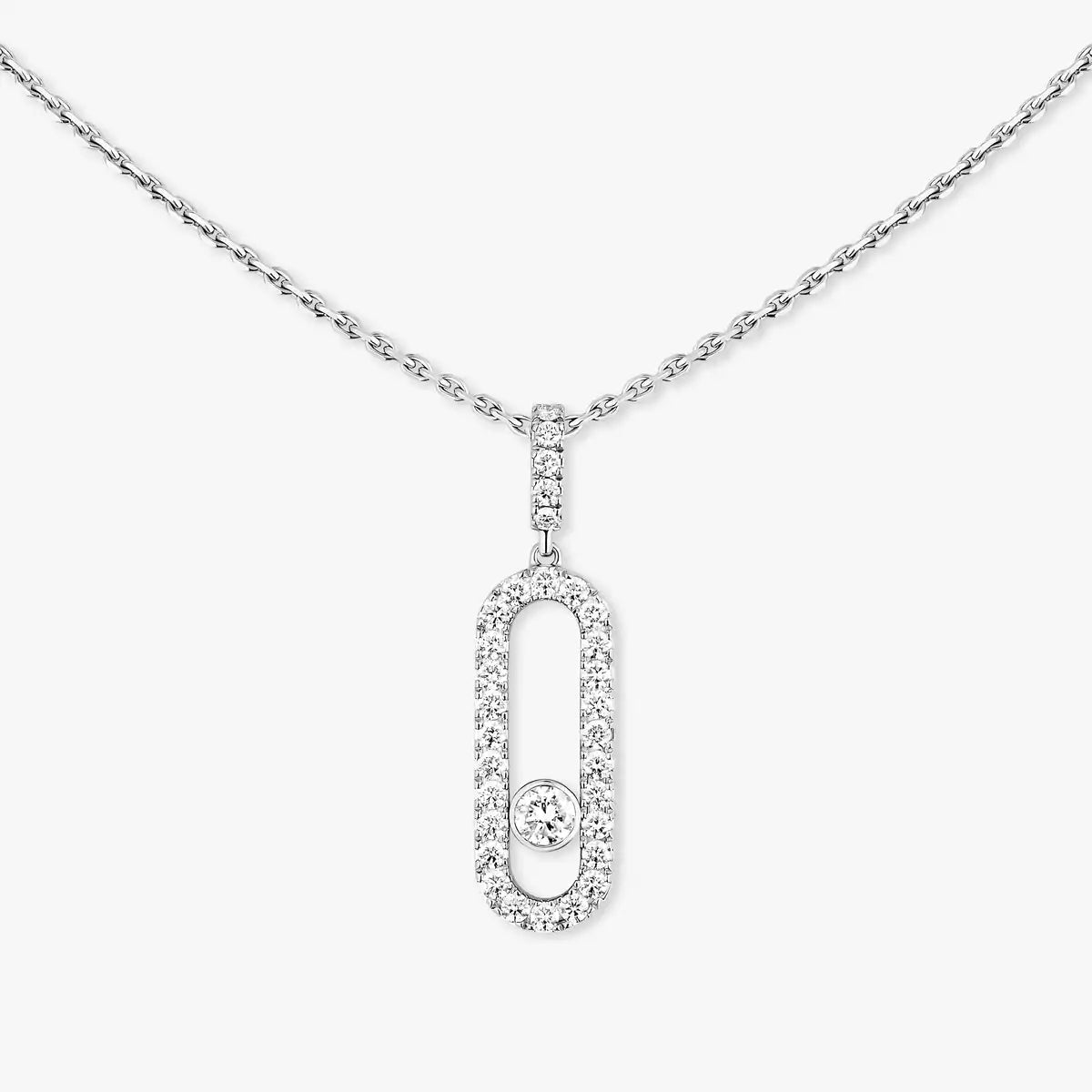 [⭐Aura]Move Uno Diamond Necklace in Rose Gold
