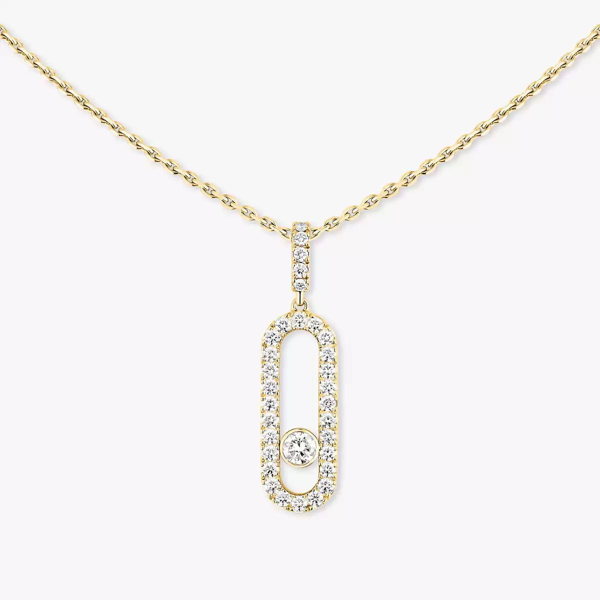 [⭐Aura]Move Uno Diamond Necklace in Rose Gold