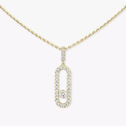[⭐Aura]Move Uno Diamond Necklace in Rose Gold