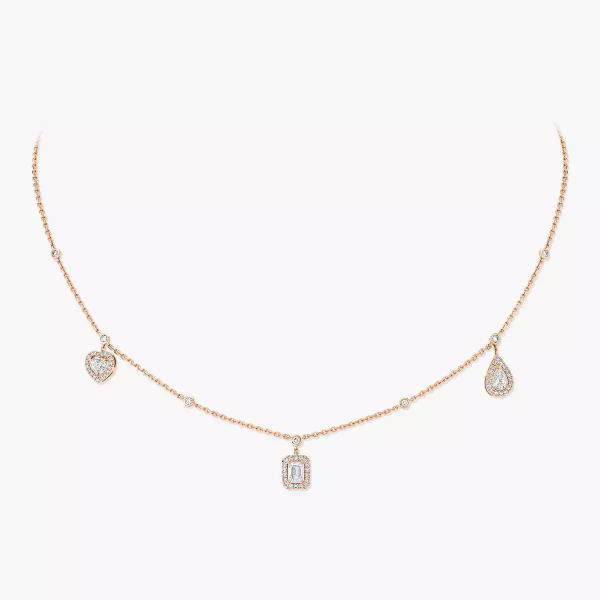 [⭐Aura]My Twin Diamond Necklace in Silver