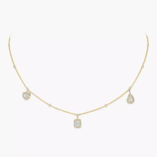[⭐Aura]My Twin Diamond Necklace in Silver