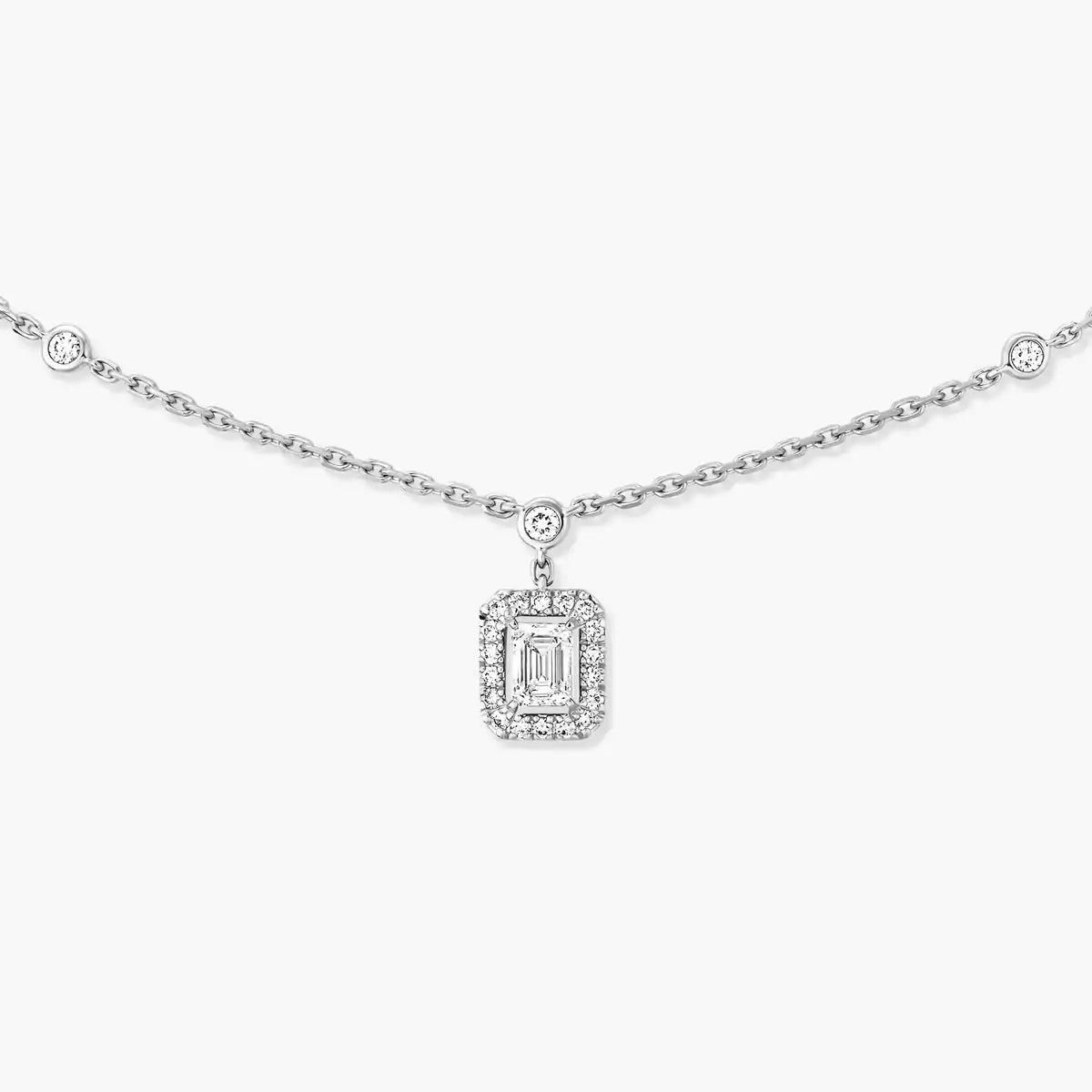 [⭐Aura]My Twin Diamond Necklace in Silver