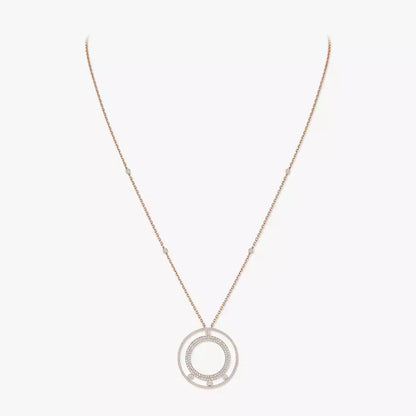 [⭐Aura]Move Romane Long Pave_-Set Diamond Necklace