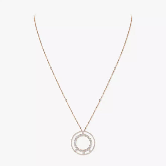 [⭐Aura]Move Romane Long Pave_-Set Diamond Necklace