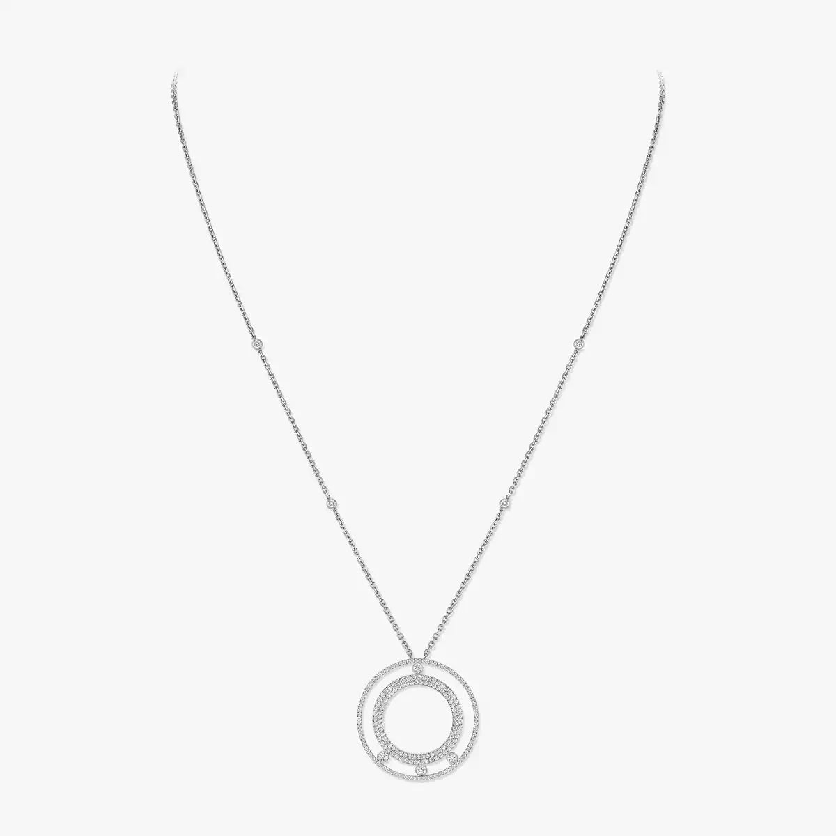 [⭐Aura]Move Romane Long Pave_-Set Diamond Necklace