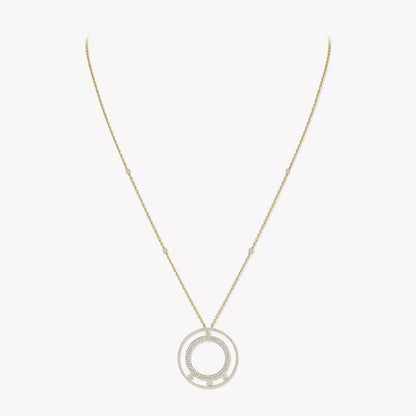 [⭐Aura]Move Romane Long Pave_-Set Diamond Necklace
