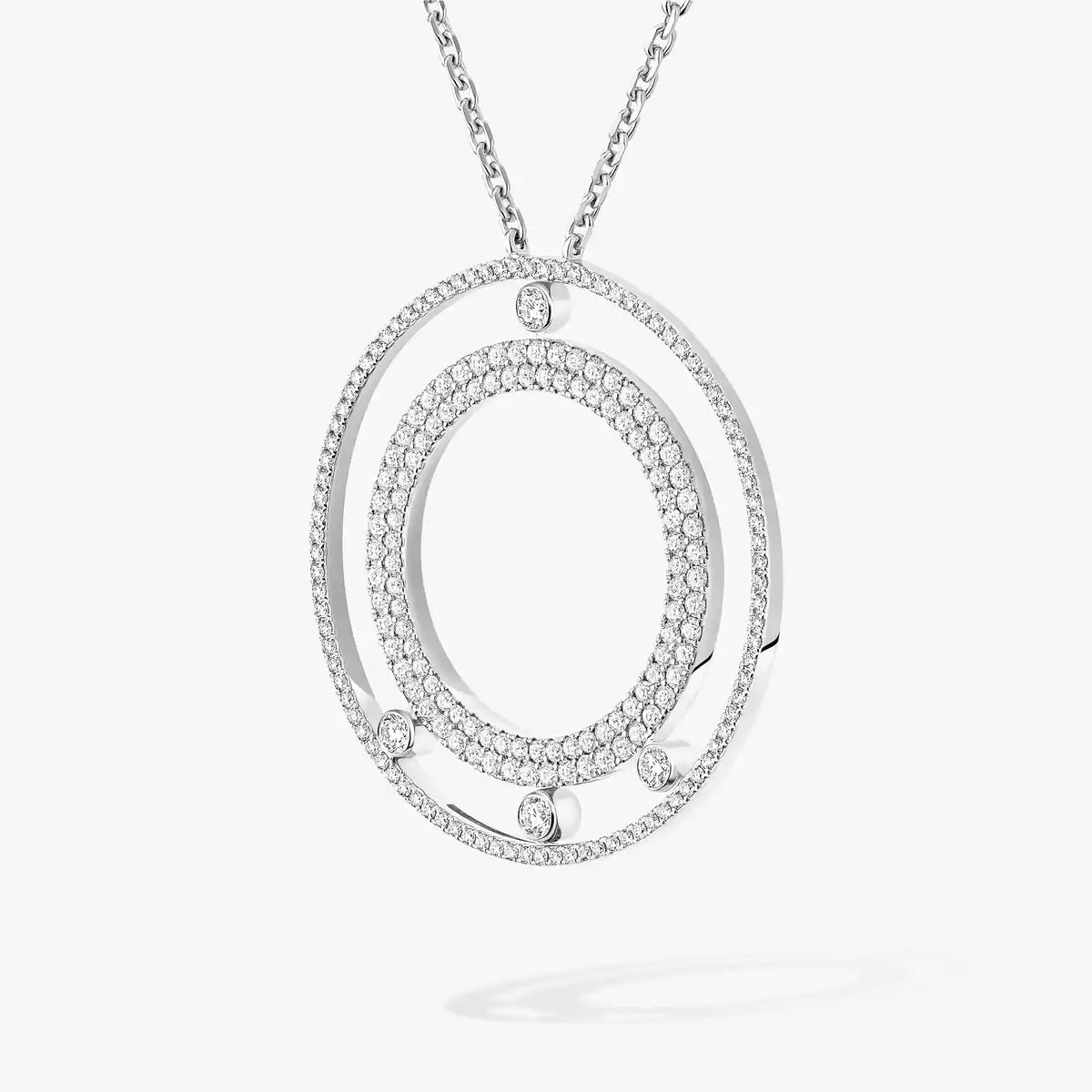 [⭐Aura]Move Romane Long Pave_-Set Diamond Necklace