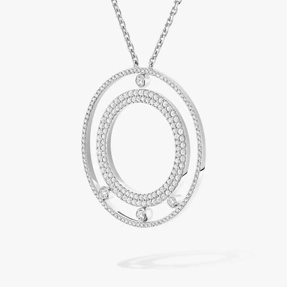 [⭐Aura]Move Romane Long Pave_-Set Diamond Necklace