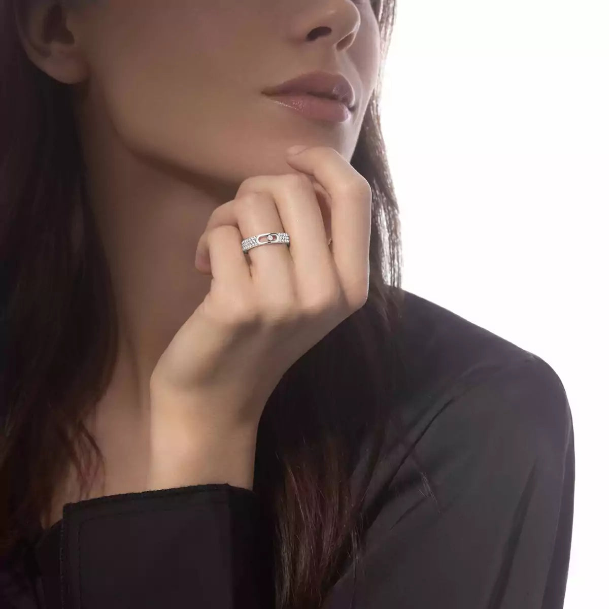 [⭐Aura]Move Joaillerie Pave_ Diamond Wedding Ring