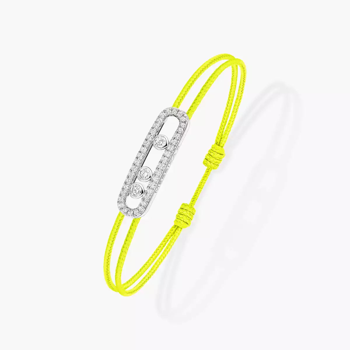 [⭐Aura]Messika Care(s) pink cord pavé bracelet