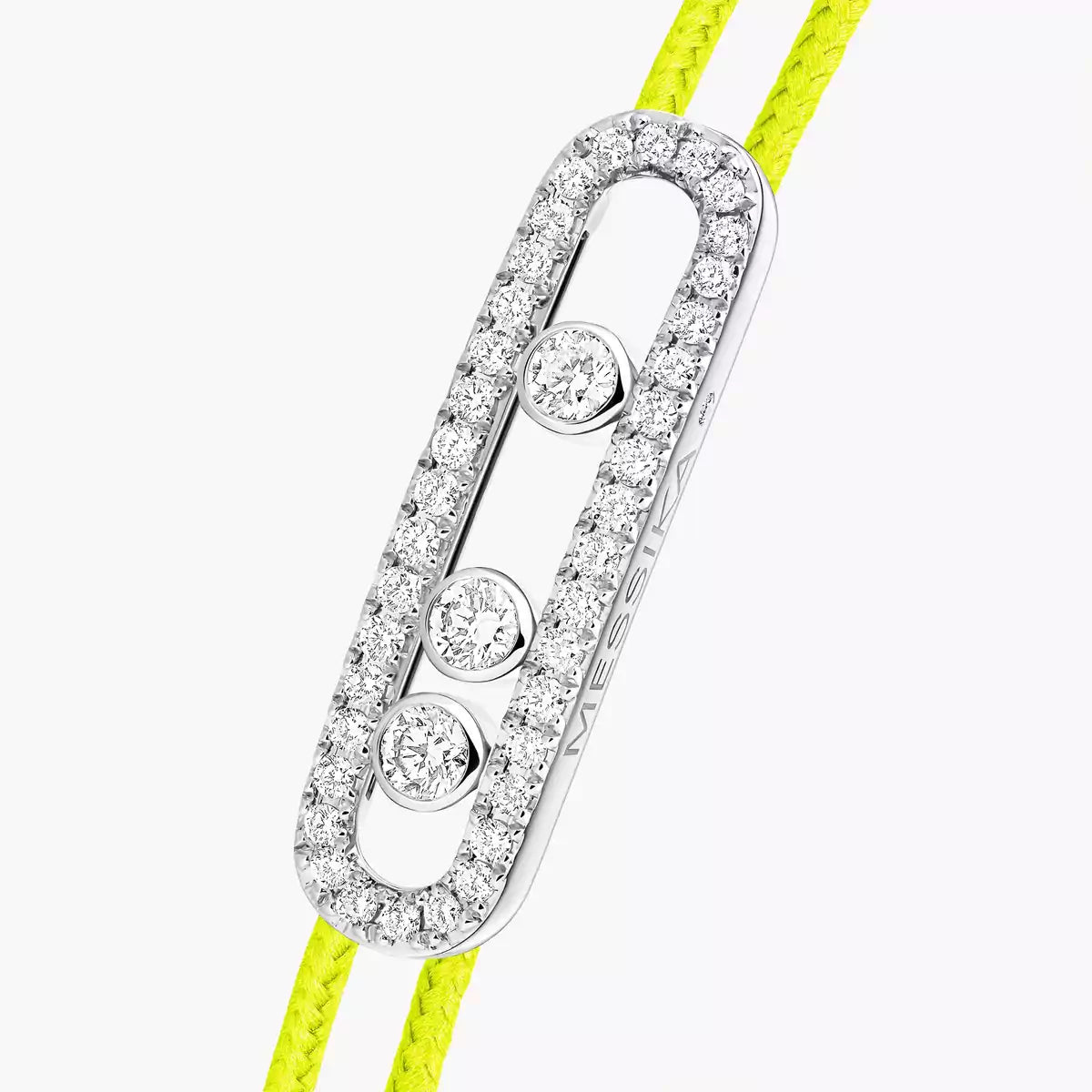 [⭐Aura]Messika Care(s) pink cord pavé bracelet