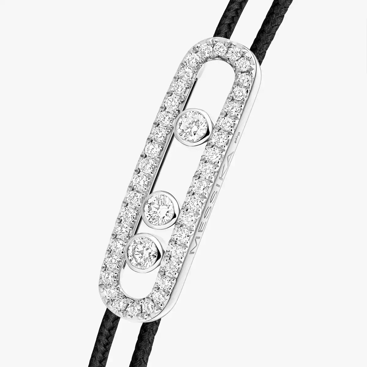 [⭐Aura]Messika Care(s) pink cord pavé bracelet