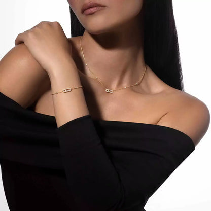 [⭐Aura]Move Uno Diamond Bracelet