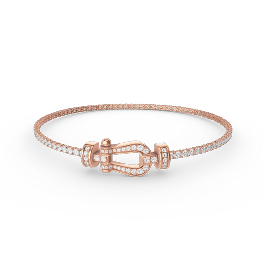[⭐Aura]FORCE  HORSESHOE  DIAMOND TENNIS BRACELET
