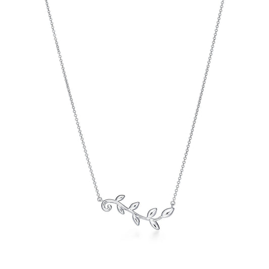 [Spark Jewels]PALOMA PICASSO STERLING SILVER OLIVE BRANCH NECKLACE