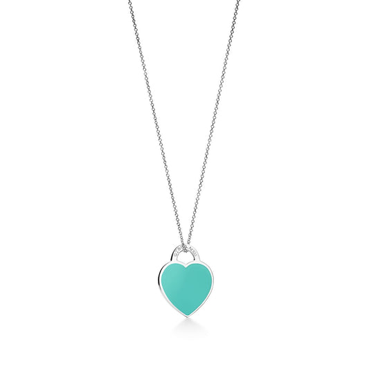 [Spark Jewels]SMALL HEART TAG PENDANT STERLING SILVER