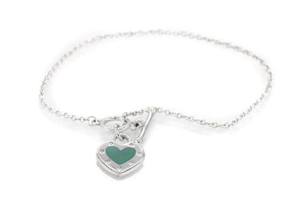 [Spark Jewels]LOVE HEART BLUE BRACELET
