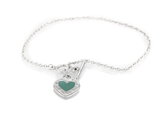 [Spark Jewels]LOVE HEART BLUE BRACELET