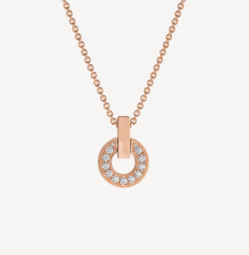 [⭐Aura]GARI NECKLACE PINK GOLD DIAMOND