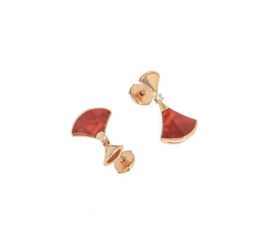 [⭐Aura]DREAM Carnelian PINK GOLD EARRINGS