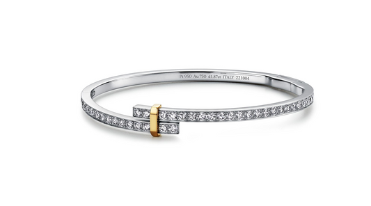 [Spark Jewels]EDGE DIAMOND GOLD SILVER BRACELET