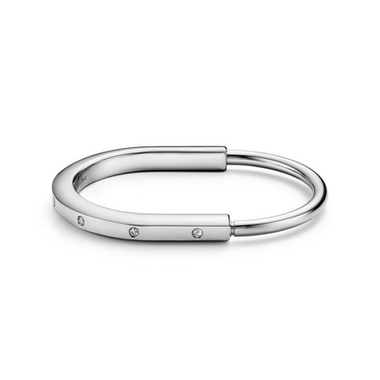 [Spark Jewels]LOCK BRACELET 8 DIAMOND