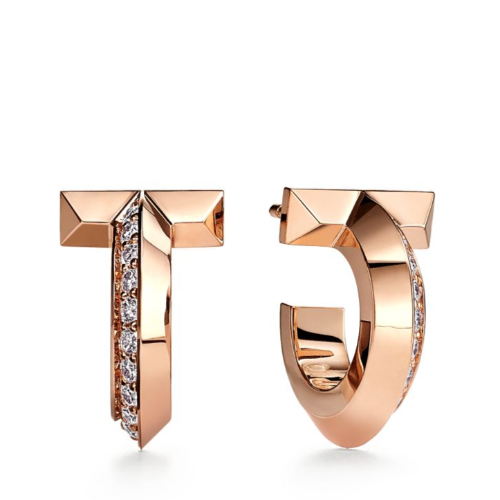 [Spark Jewels]T1 HOOP DIAMOND EARRINGS