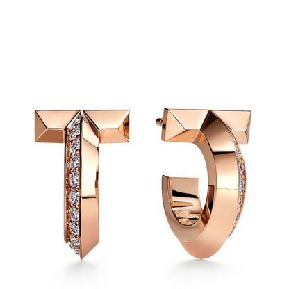 [Spark Jewels]T1 HOOP DIAMOND EARRINGS