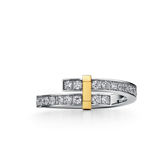 [Spark Jewels]EDGE GOLD SILVER DIAMOND RING