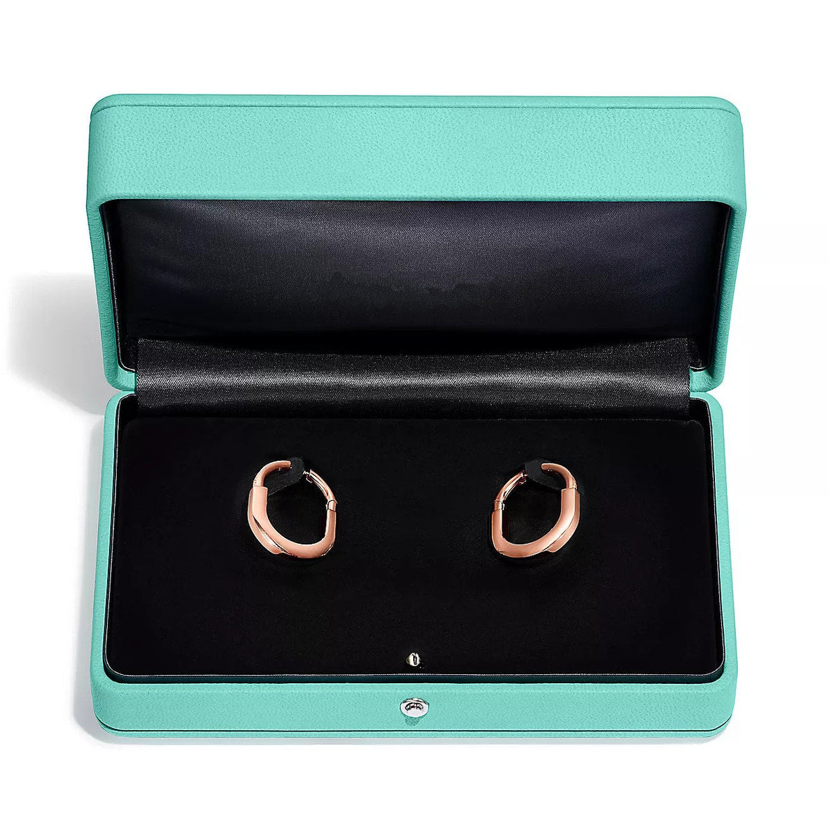 [Spark Jewels]LOCK MEDIUM DIAMNOND EARRINGS