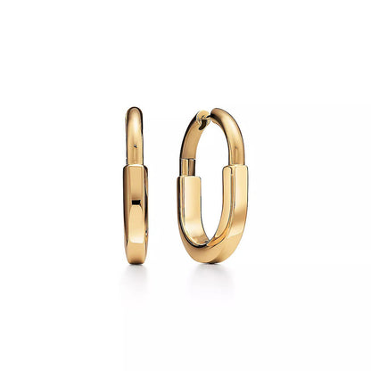 [Spark Jewels]LOCK MEDIUM EARRINGS