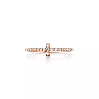 [Spark Jewels]T RING DIAMOND PINK GOLD