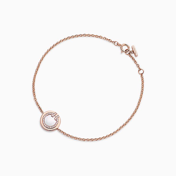 [Spark Jewels]DIAMOND CIRCLE PINK GOLD BRACELET