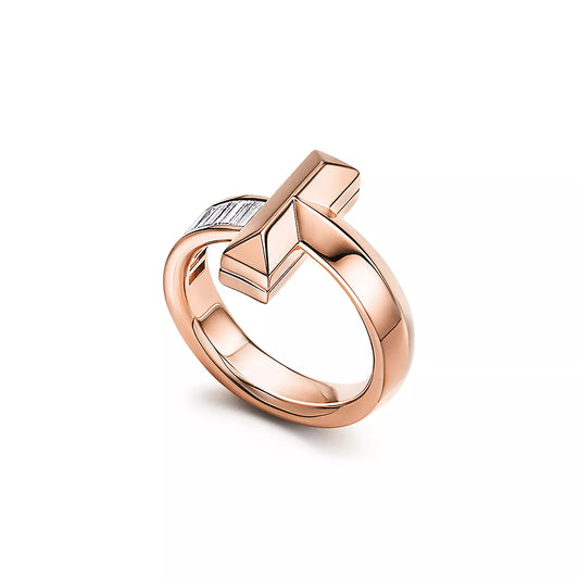 [Spark Jewels]T1 WIDE 4.5MM DIAMOND RING