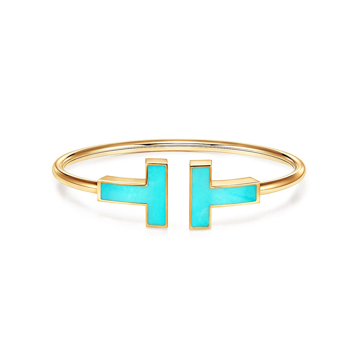 [Spark Jewels]T WIDE TURQUOISE OPEN BRACELET