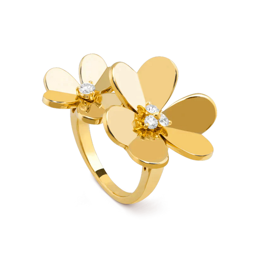 [⭐Aura]CLOVER COMOS GOLD DIAMOND RING