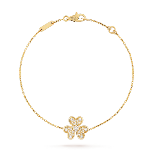 [⭐Aura]FRIVOLE GOLD FLOWER DIAMOND BRACELET
