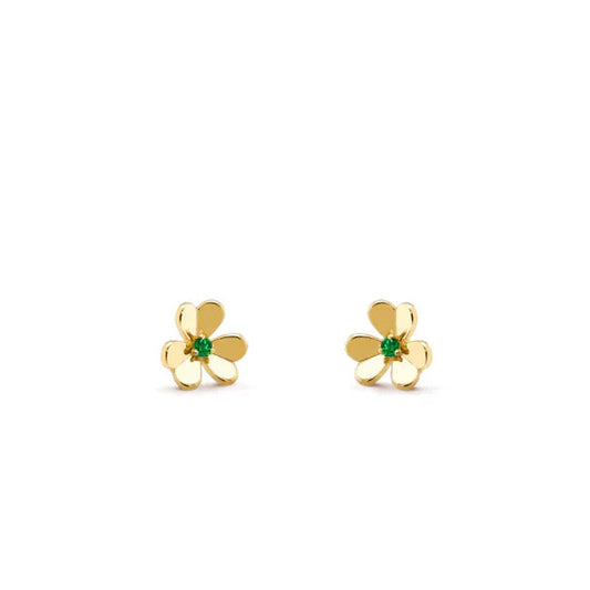 [⭐Aura]FRIVOLE  FLOWER MALACHITE EARRINGS
